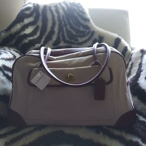 Coach Canvas & Leather Lg. Satchel